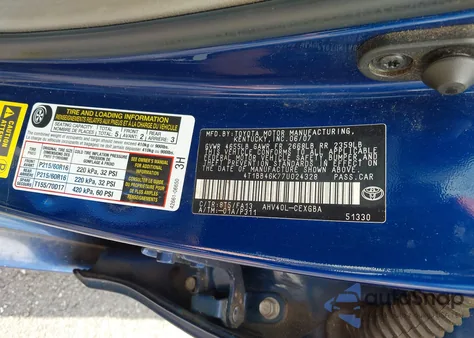 2007 Toyota Camry Hybrid from USA, damaged, VIN 4T1BB46K77U024328